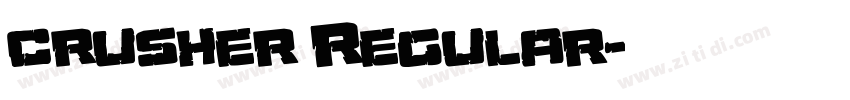 crusher Regular字体转换